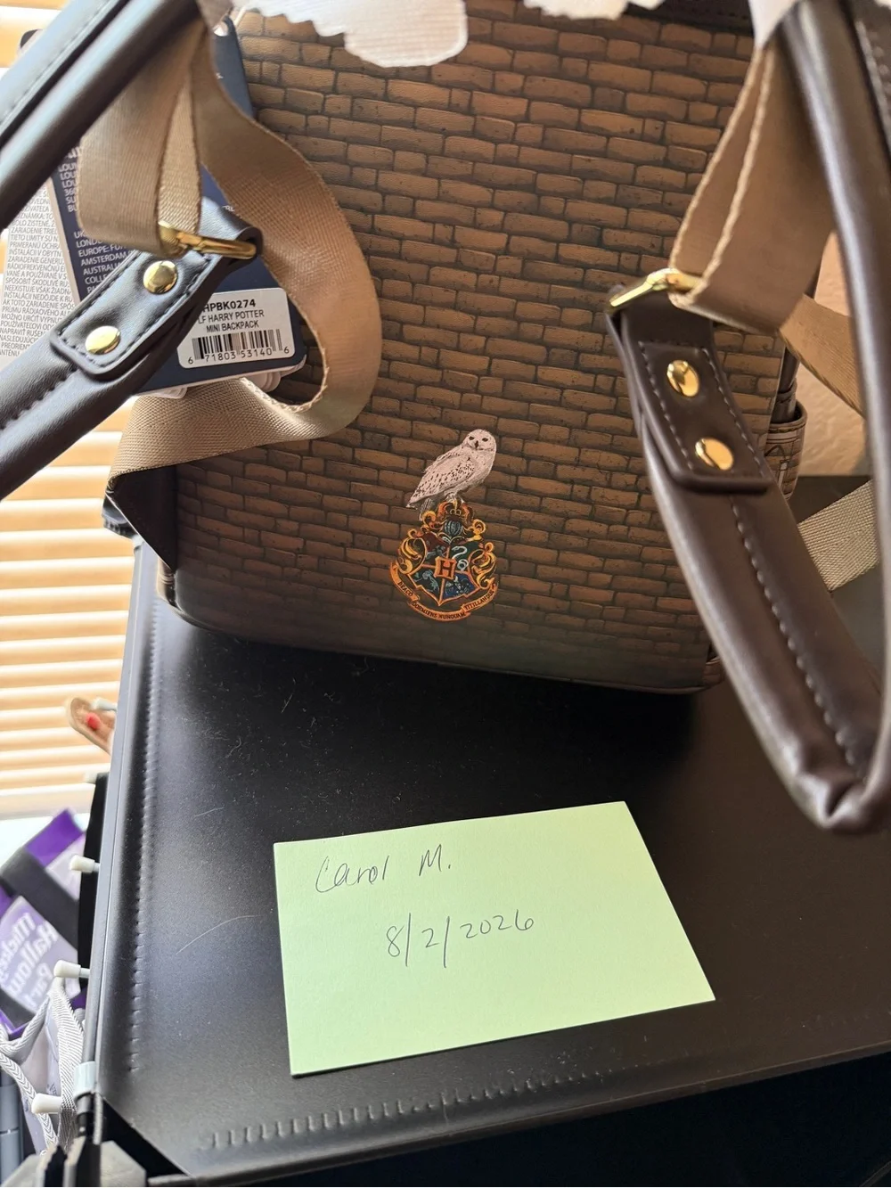 Harry Potter Loungefly Brown Great Hall Mini Backpack